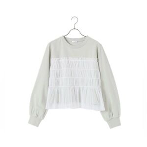🇯🇵 HONEYS COLZA 100% Cotton Airy Lace Layered Pullover ビスチェ風トップス